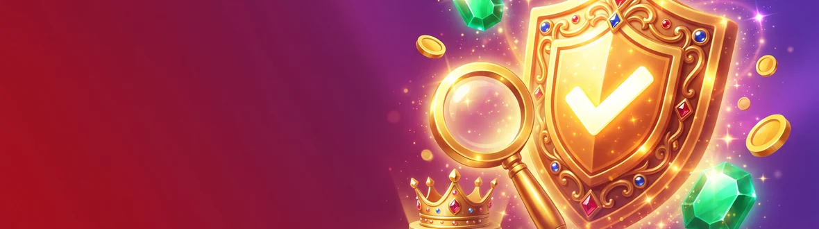Is Royal Reels legit - a golden shield with a checkmark